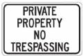 Private Property No Trespassing